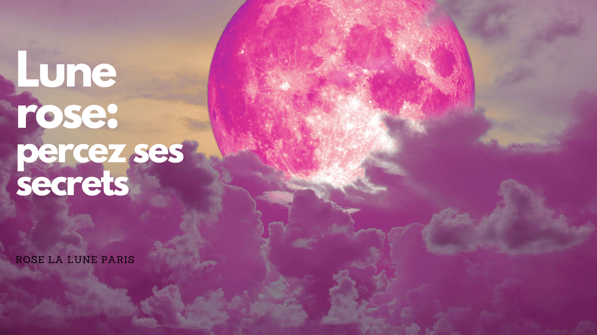 Connaissez vous La Lune Rose Rose La Lune Connaissez vous La Lune Rose Rose La Lune