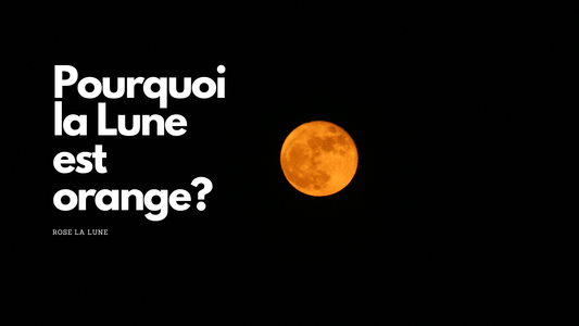 Pourquoi la lune est orange?