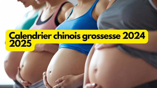 Calendrier chinois grossesse 2024 2025