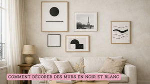 Comment décorer des murs en noir et blanc ? Les règles d’équilibre pour un rendu doux