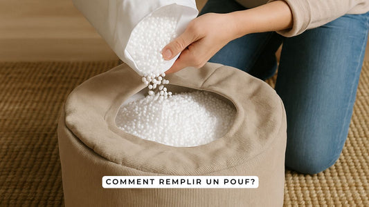 Comment remplir un pouf?