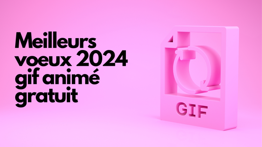 Meilleurs voeux 2024 gif animé gratuit