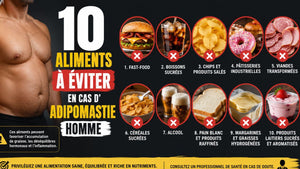 Adipomastie homme : 10 aliments et boissons à éviter