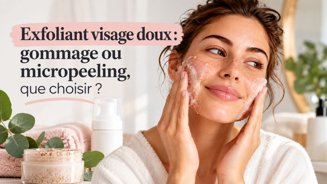 Exfoliant visage doux : gommage ou micropeeling