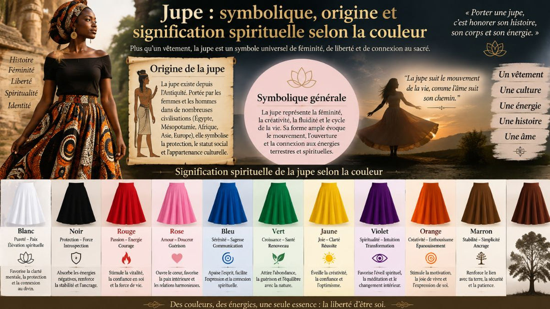 Jupe: symbolique, origine et signification spirituelle selon la couleur