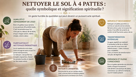 Nettoyer le sol à 4 pattes: quelle symbolique et signification spirituelle?