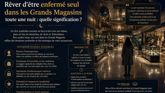 Rêver d'être enfermé seul dans les Grands Magasins toute une nuit: quelle signification?