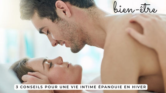 Couple tendre au lit, symbole de vie intime réchauffée en hiver